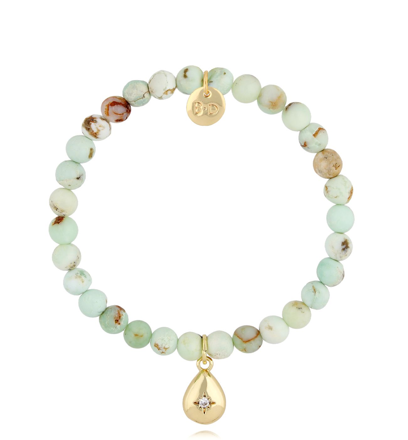 Bransoletka zielona z jadeitami Renee - By Dziubeka