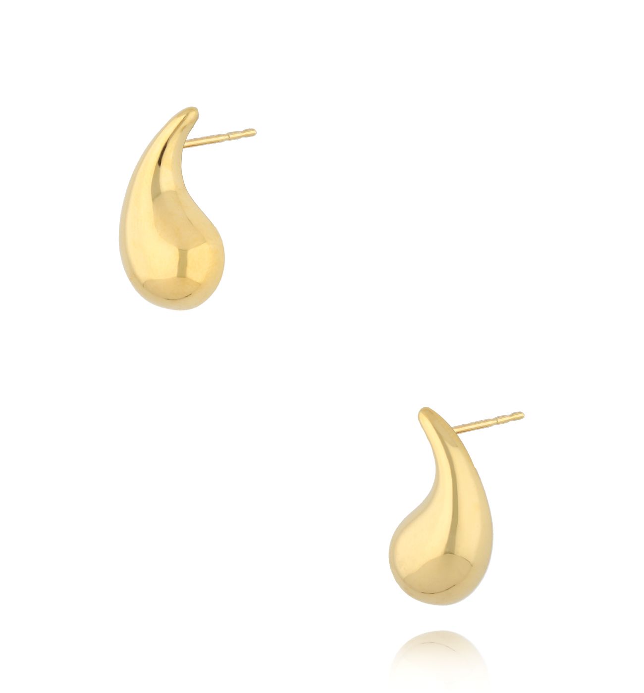 Kolczyki złote krople Miravel - By Dziubeka
