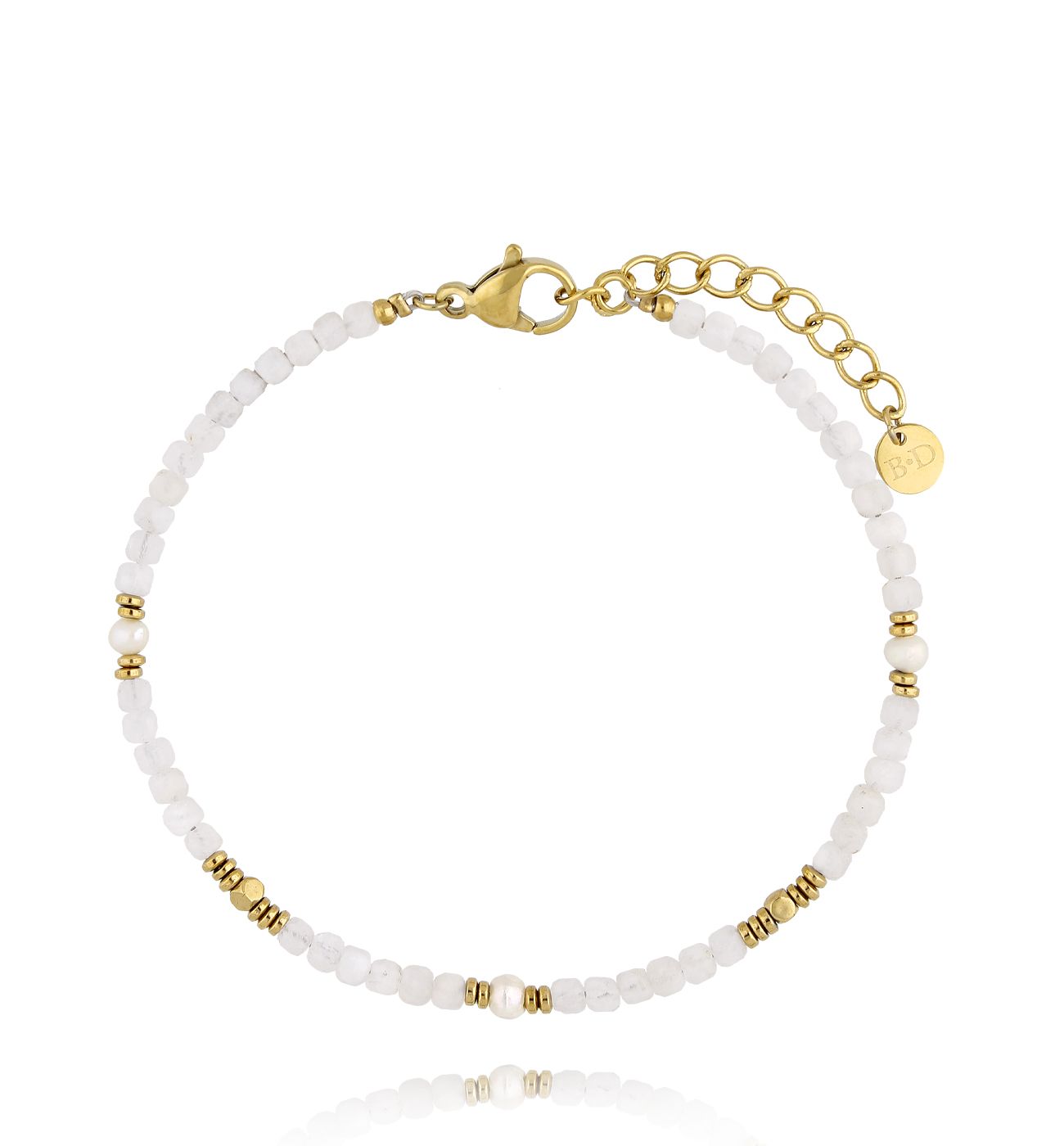 Bransoletka z kamieniami księżycowymi Serenity BPA0454