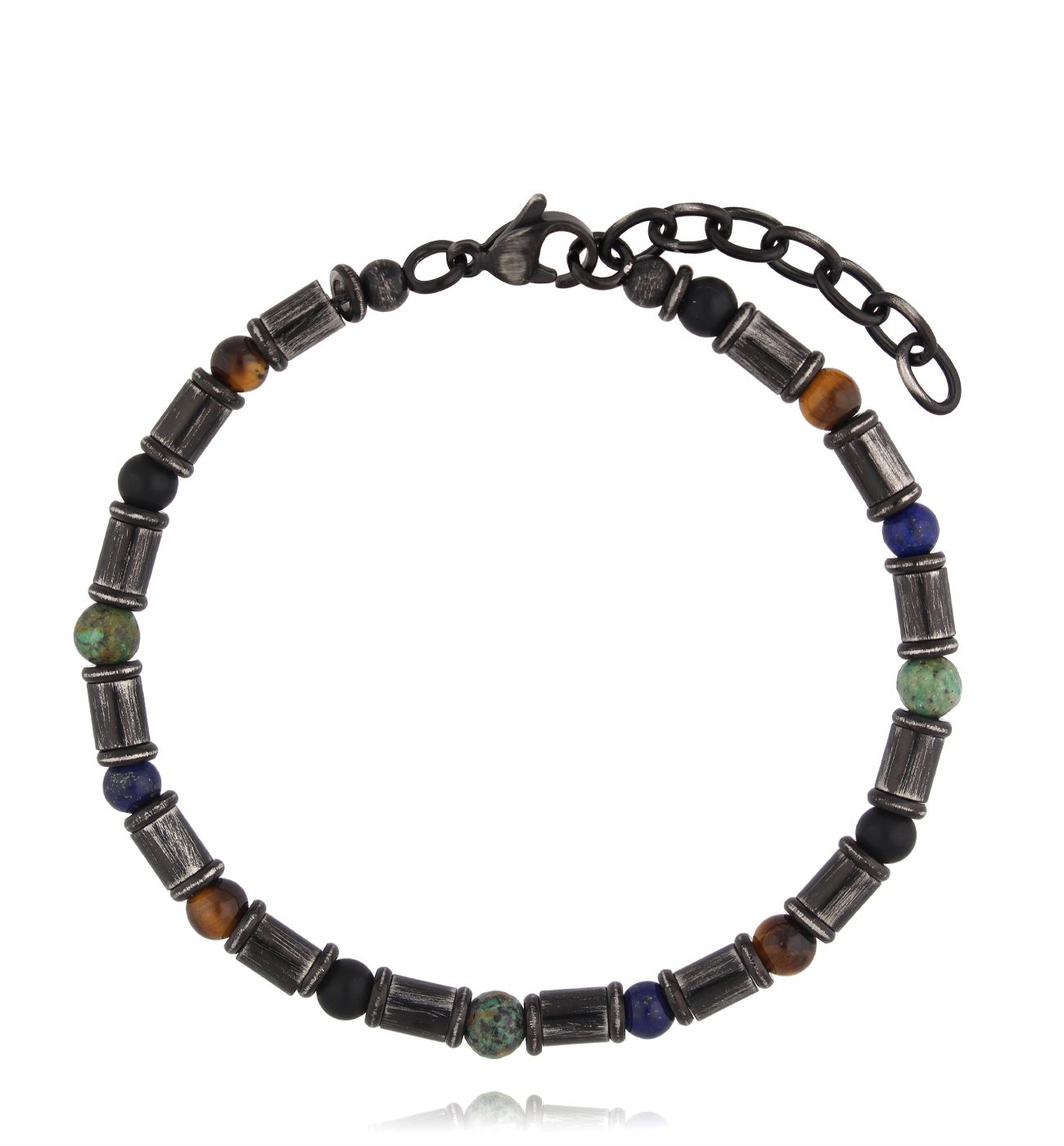 Bransoletka męska z turkusami BMITC0945