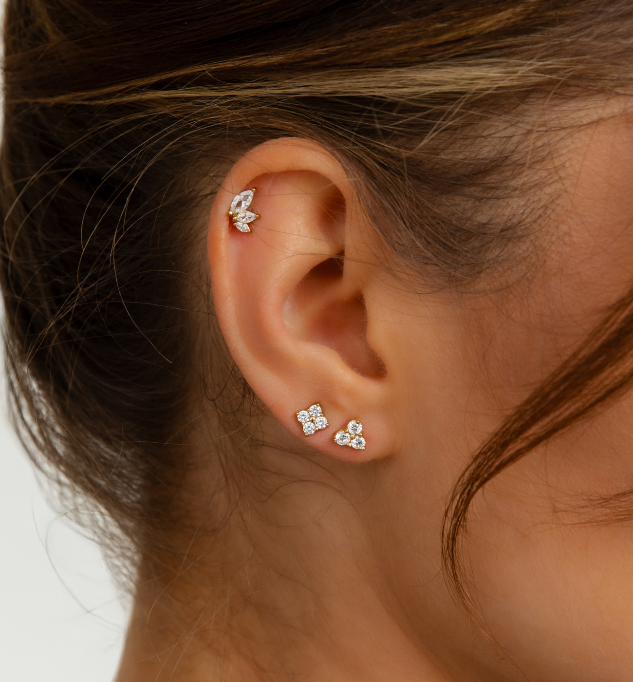 Zestaw kolczyków z cyrkoniami Z0408 - By Dziubeka