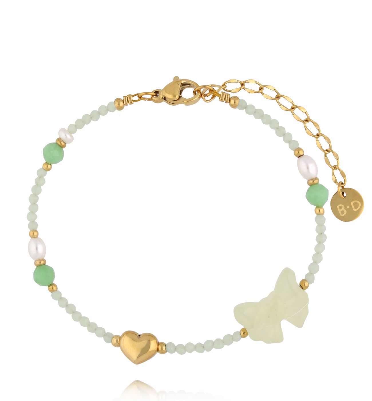 Bransoletka z jadeitami - By Dziubeka