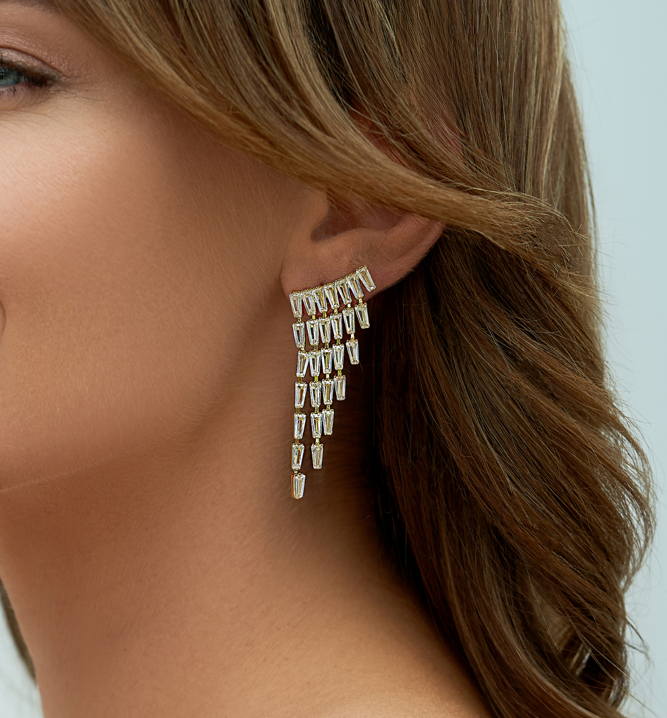 Kolczyki złote z kryształkami Samantha KSS1527