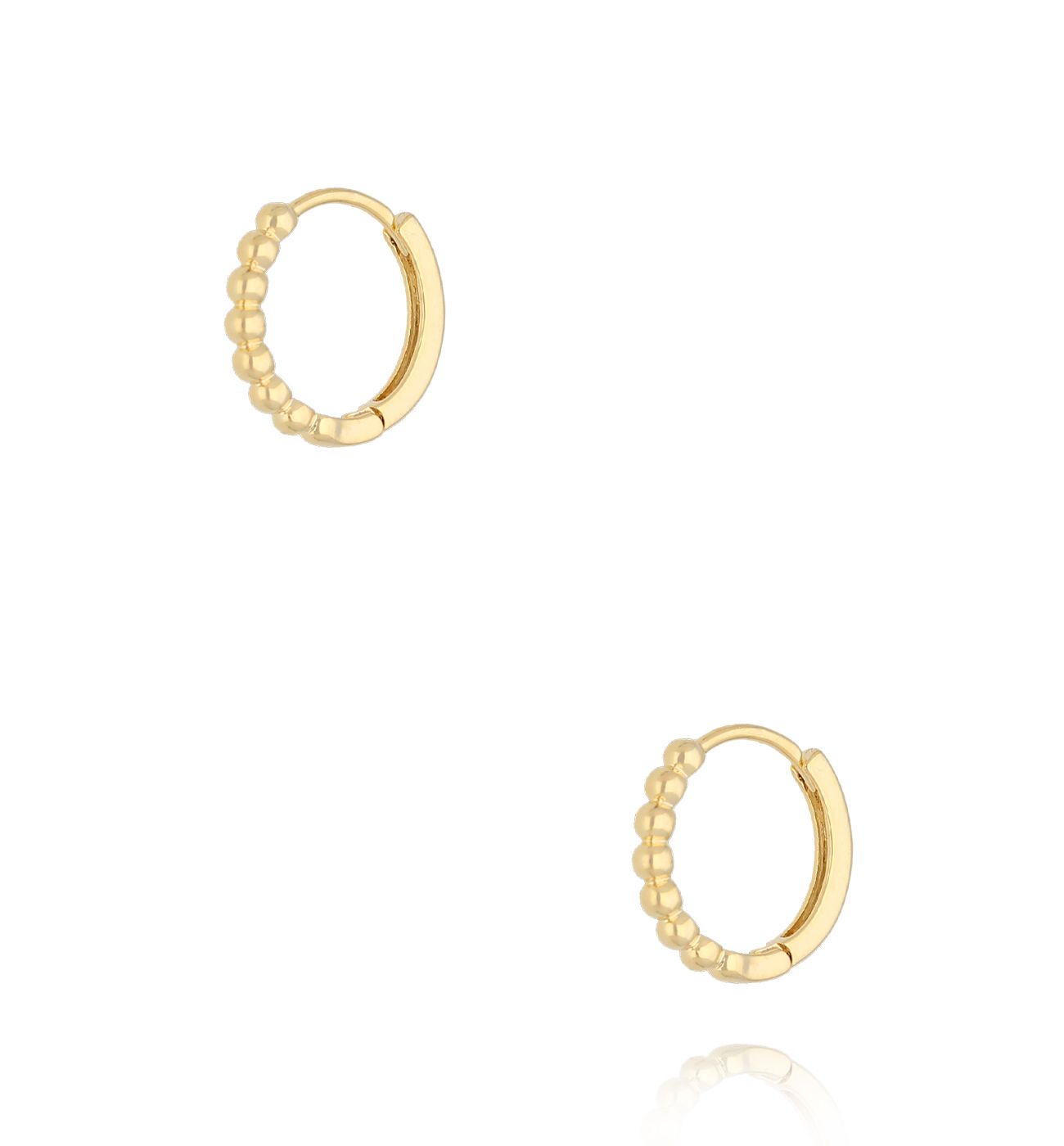 Kolczyki okrągłe złote - By Dziubeka