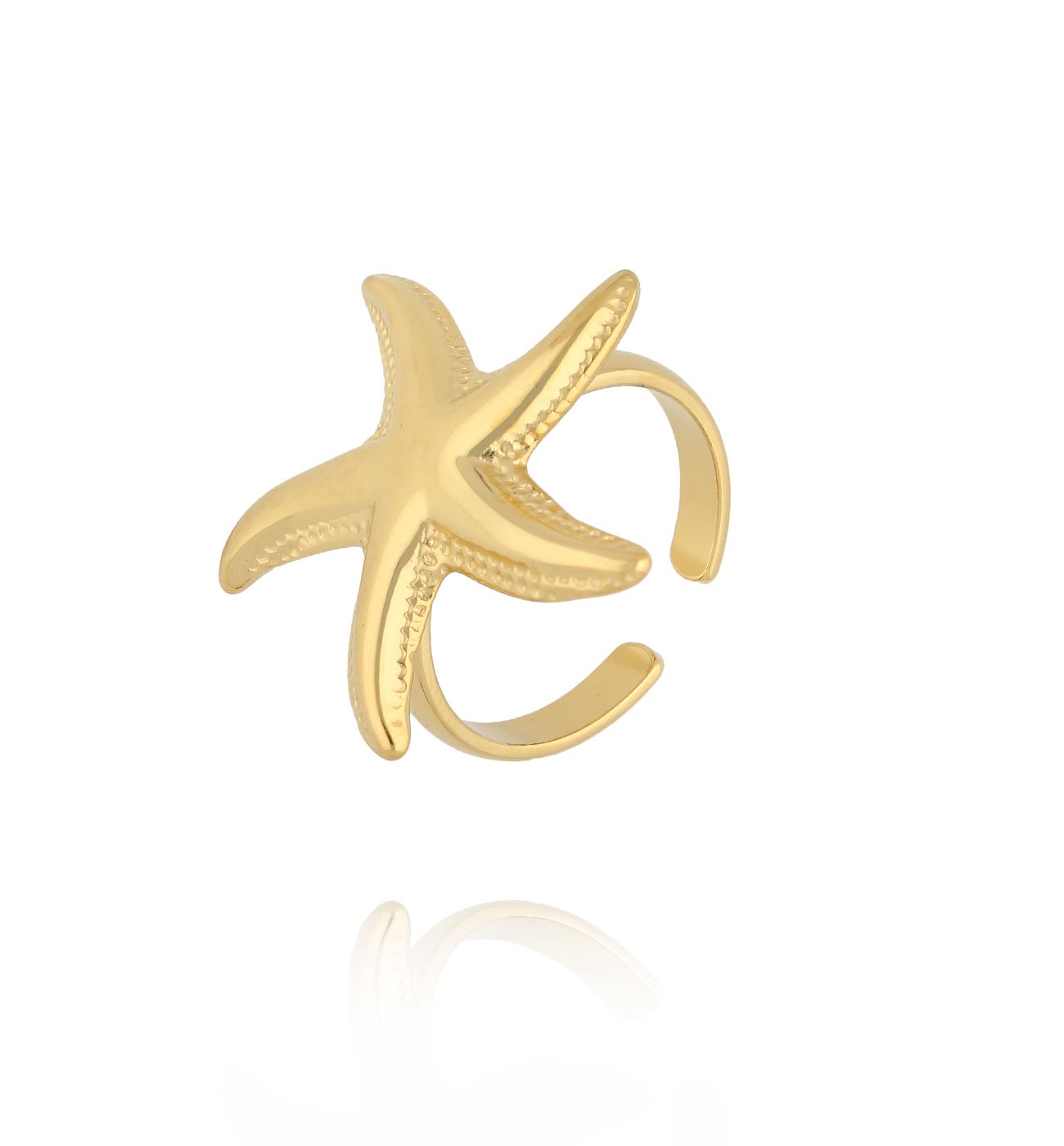 Pierścionek z rozgwiazdą złoty PSY0241 - By Dziubeka