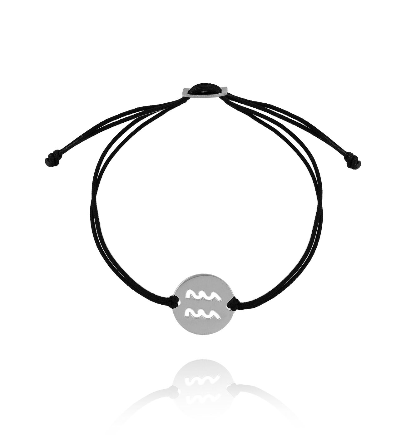 Bransoletka srebrna znak zodiaku WODNIK BSE0111