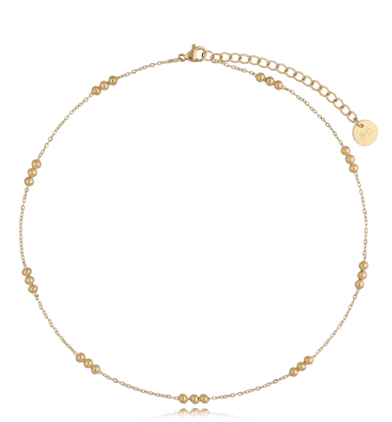 Naszyjnik klasyczny złoty Balls NSA0390