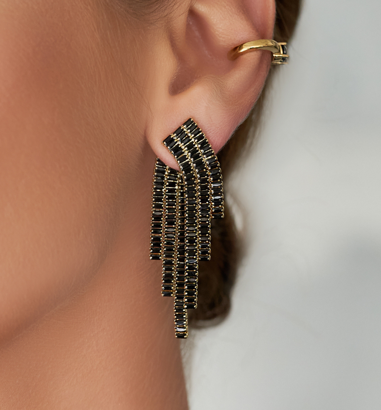 Kolczyki czarne Eclat - By Dziubeka