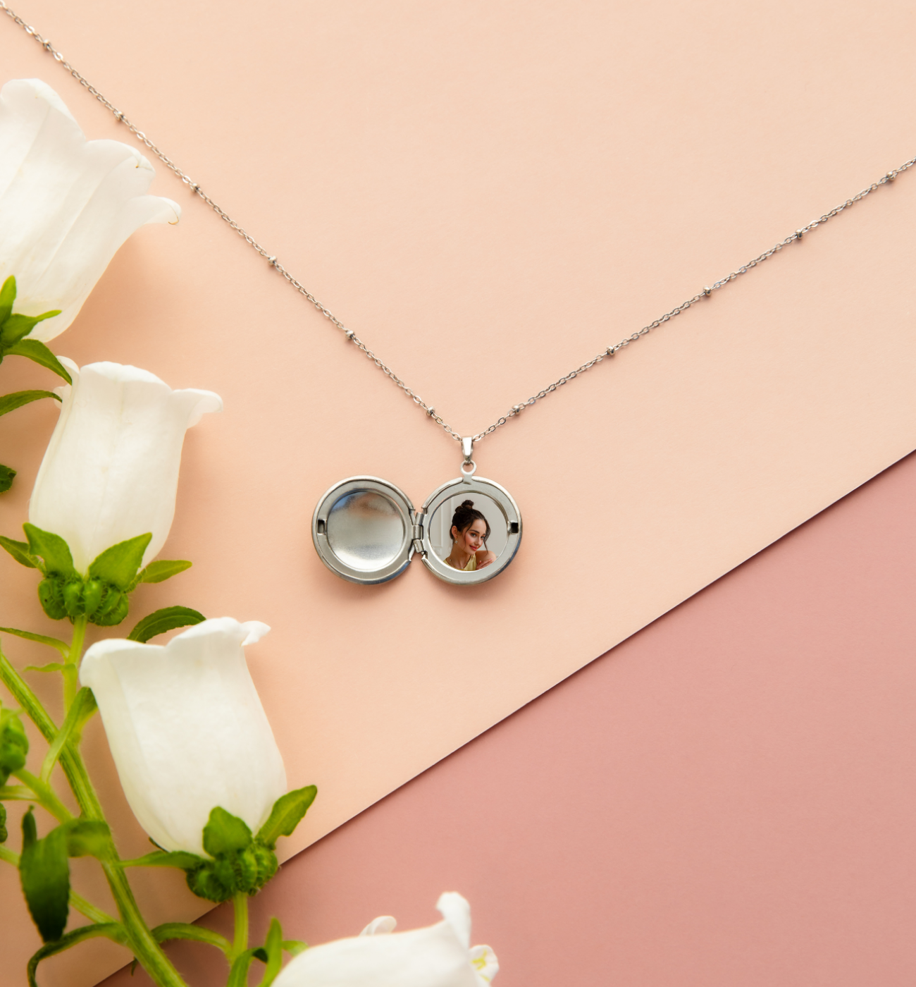 Naszyjnik srebrny sekretnik 50 cm Secret NSA0503