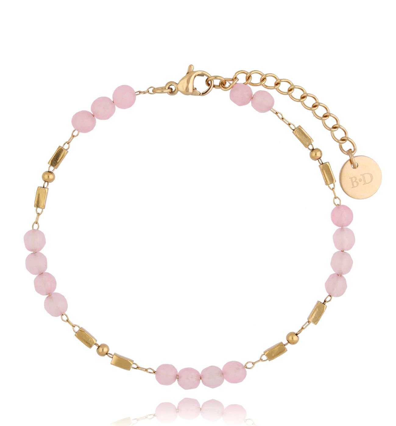 Bransoletka z kwarcami różowymi Combo - By Dziubeka