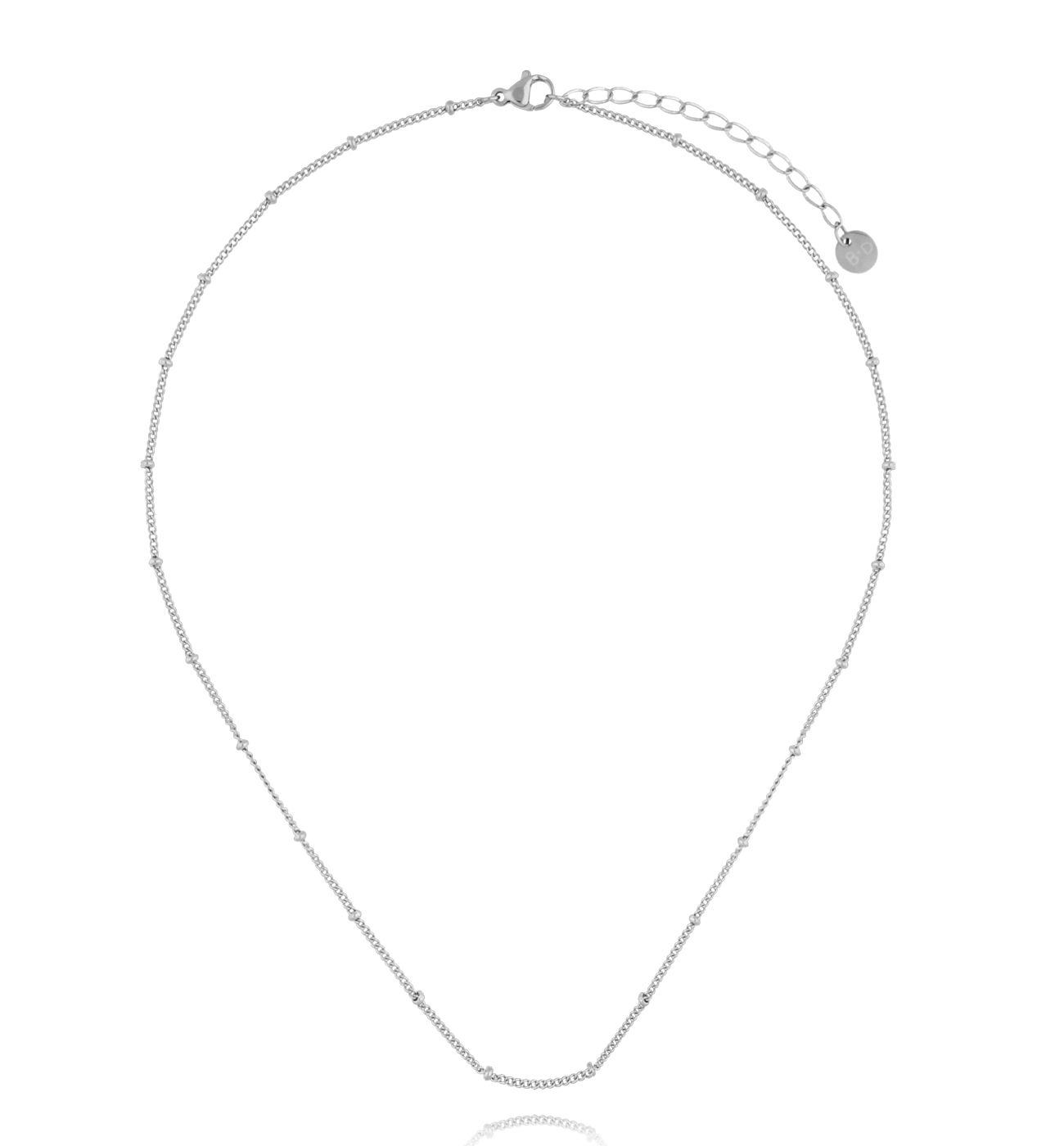 Naszyjnik srebrny łańcuszek z kuleczkami NSY0540