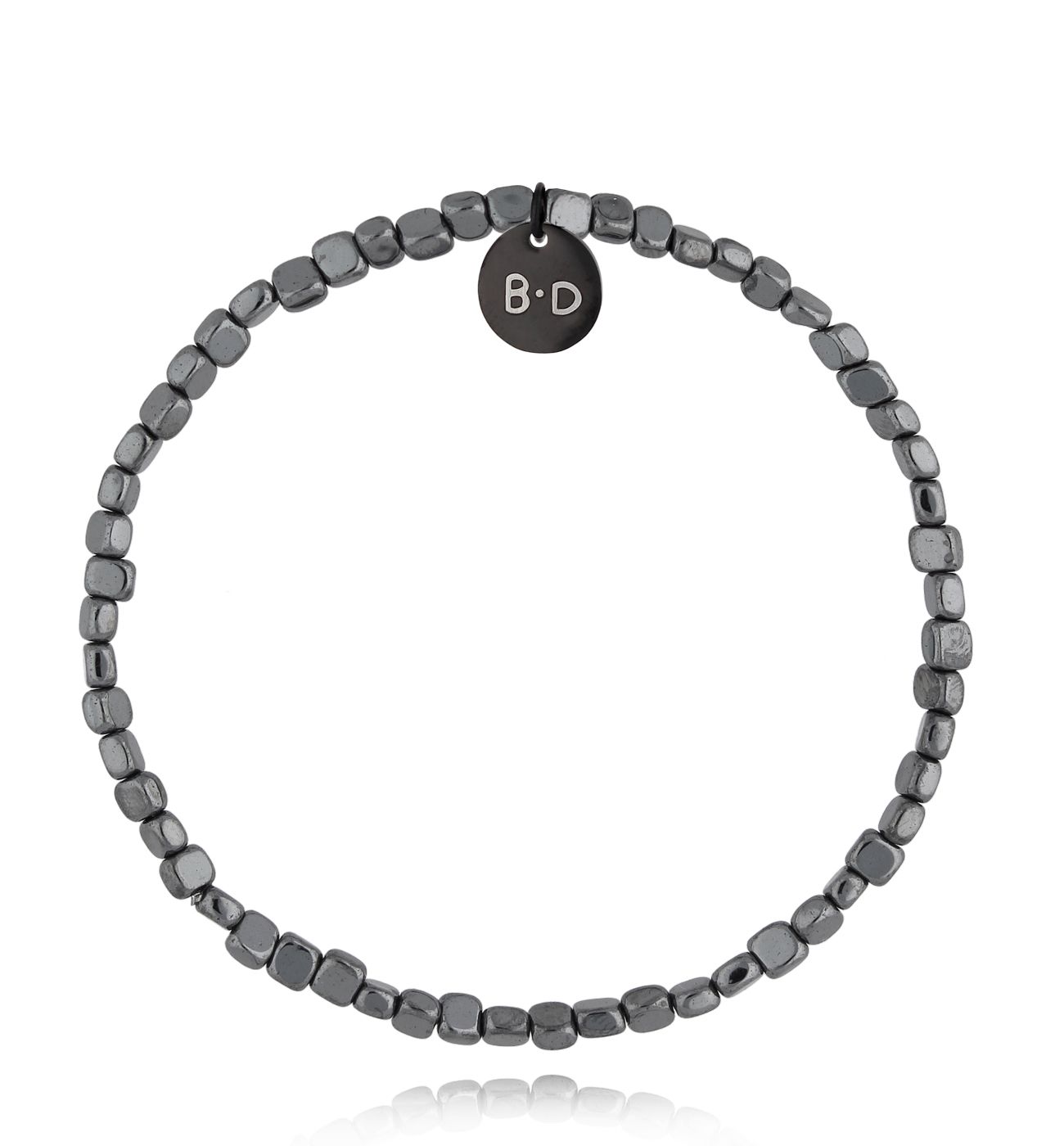 Bransoletka ze stalowymi hematytami Companion - By Dziubeka