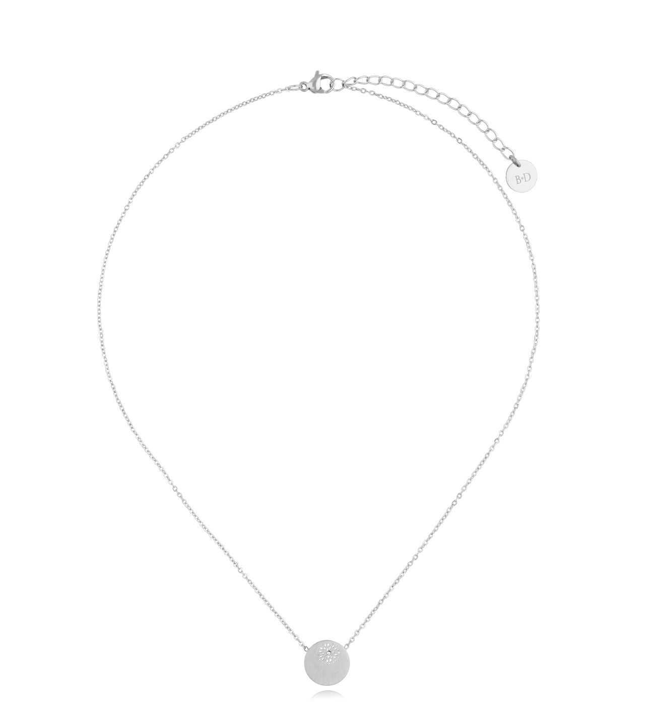 Naszyjnik srebrny z blaszą Lace NSA0789