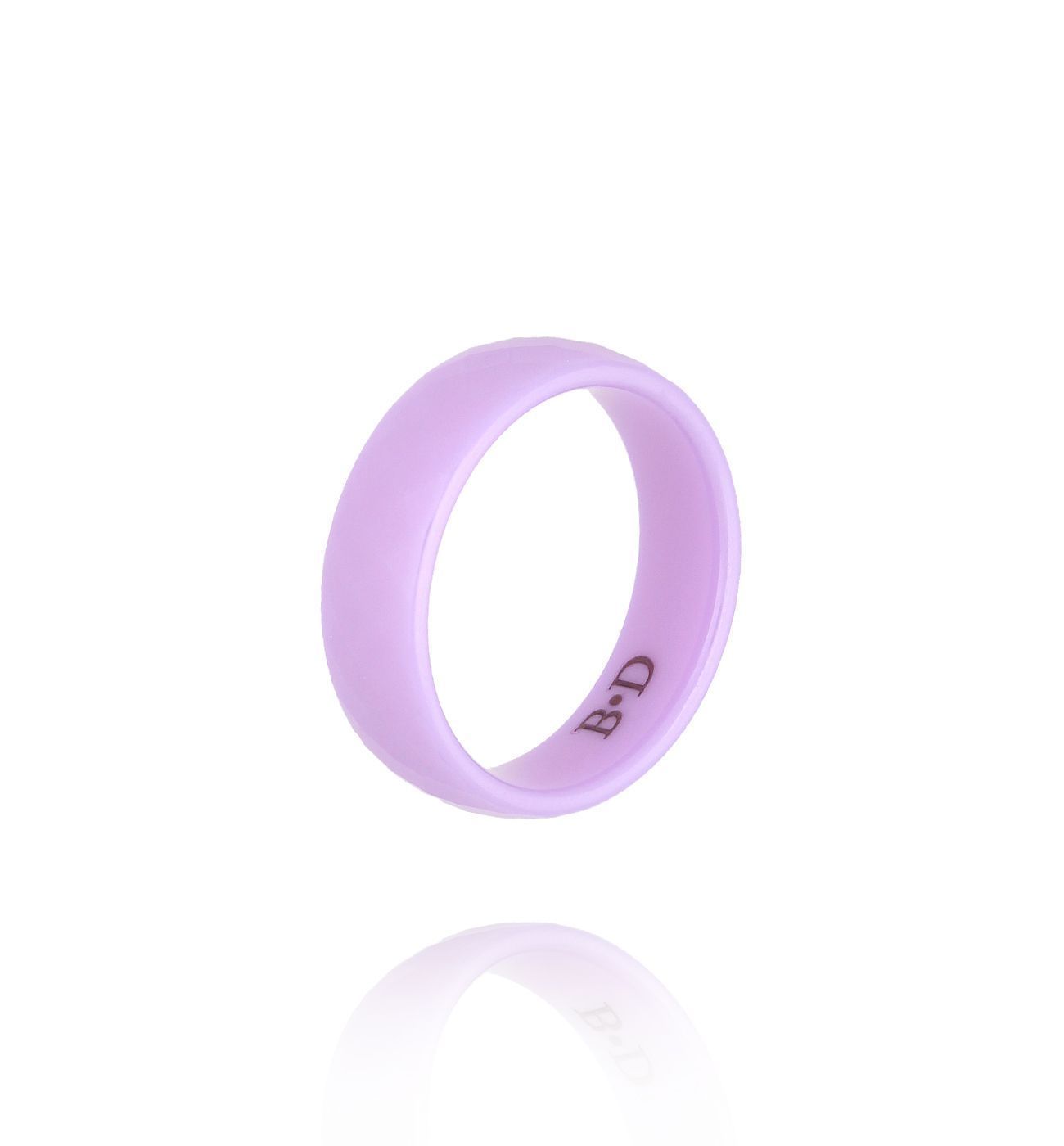 Obrączka z ceramiki fioletowa PFE0096 - By Dziubeka