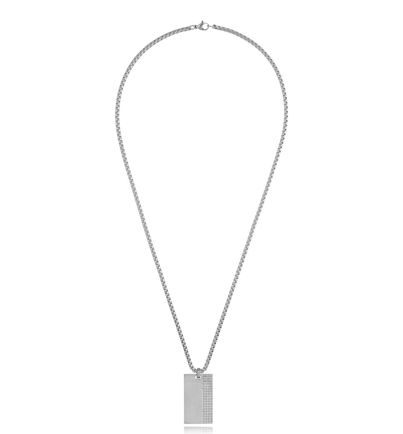 Naszyjnik męski srebrny z blaszką Fireman NMITC0073