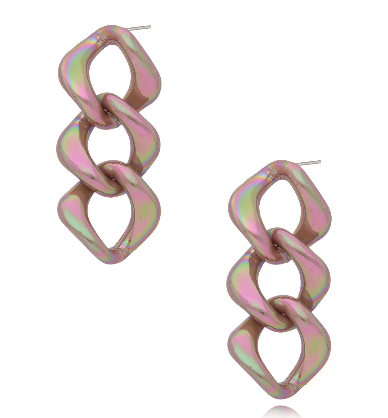 Kolczyki łańcuchy brązowe Selle KZA0170 - By Dziubeka