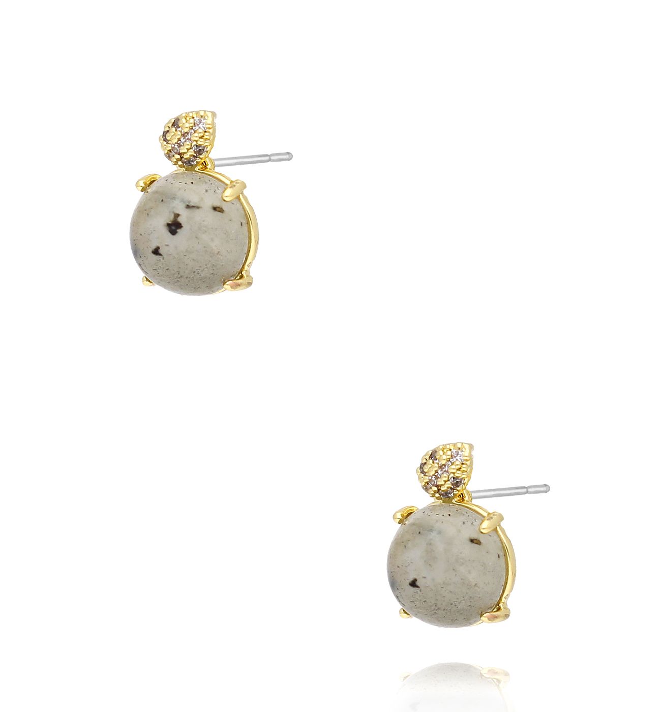 Kolczyki z labradorytami KLU0042 - By Dziubeka