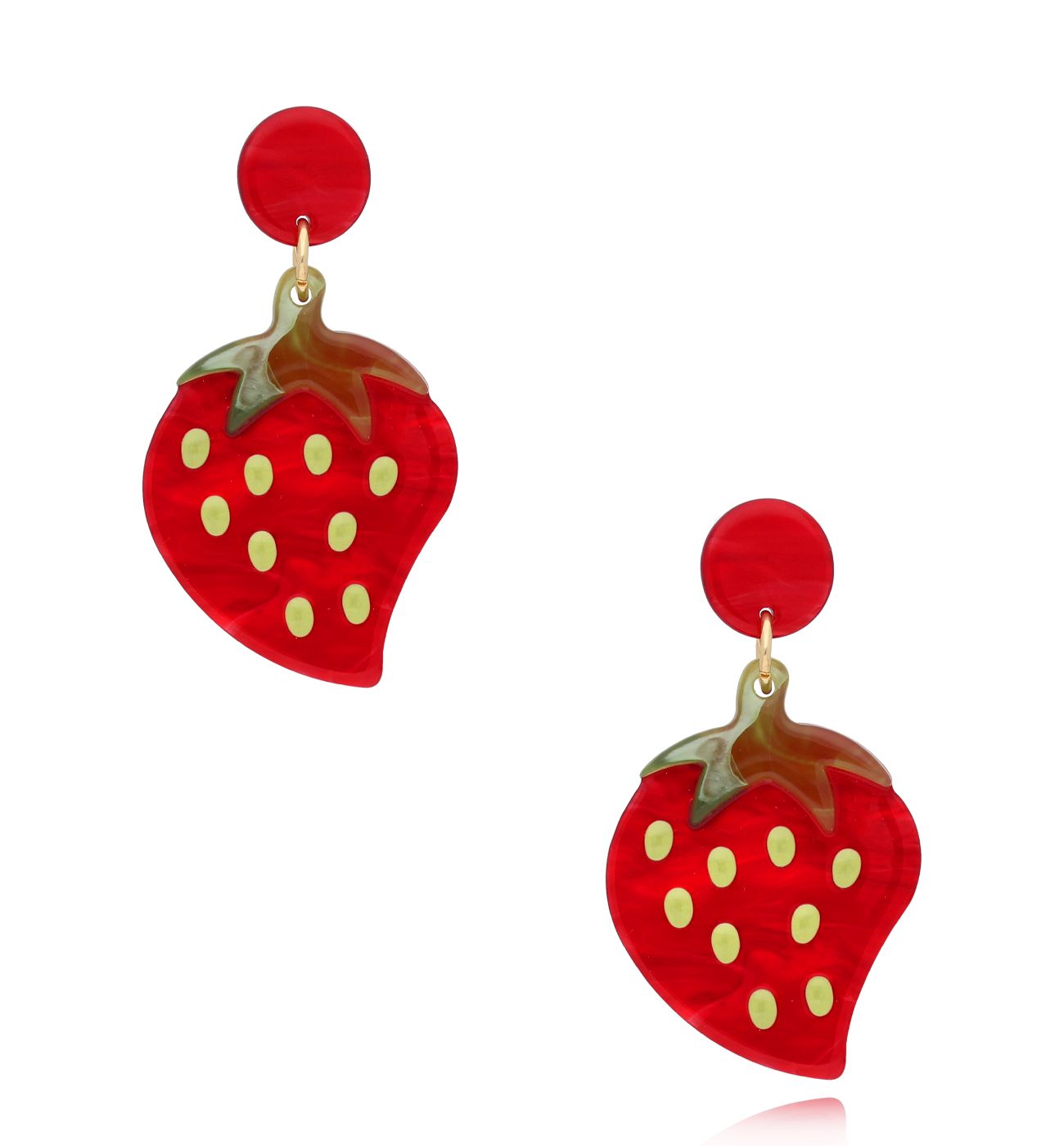 Kolczyki z truskawkami Huakeke KZA0052 - By Dziubeka