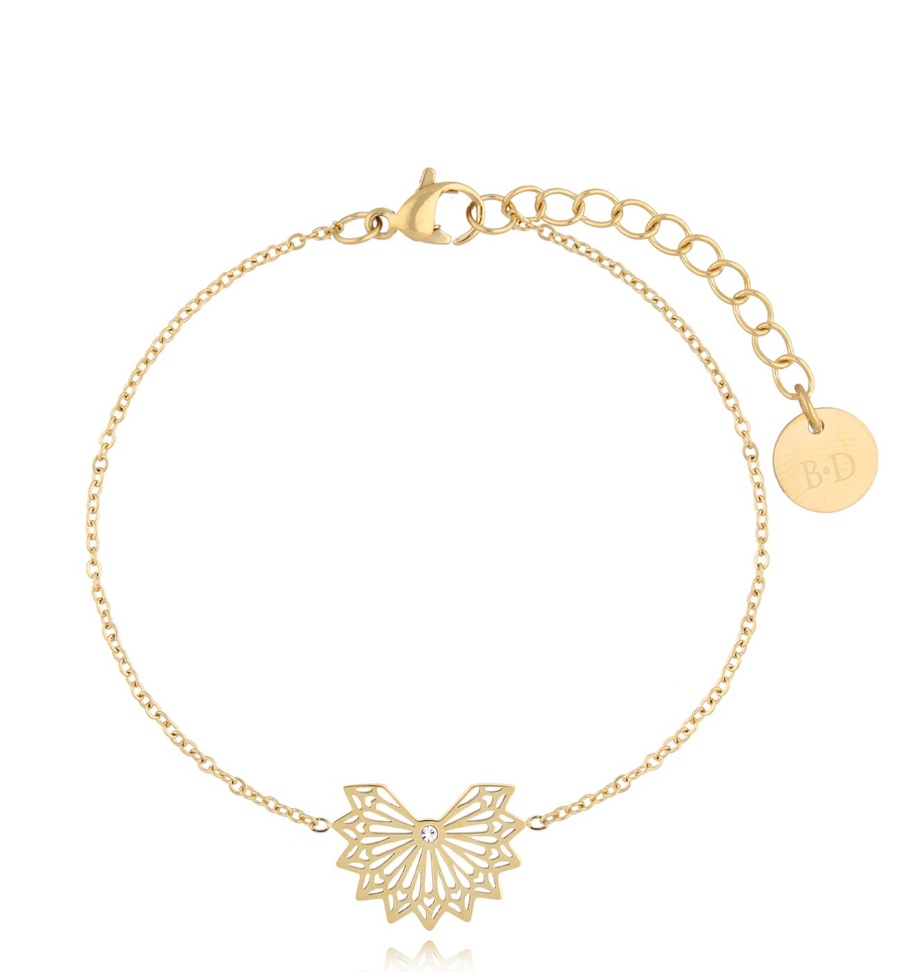 Bransoletka złota Fan - By Dziubeka