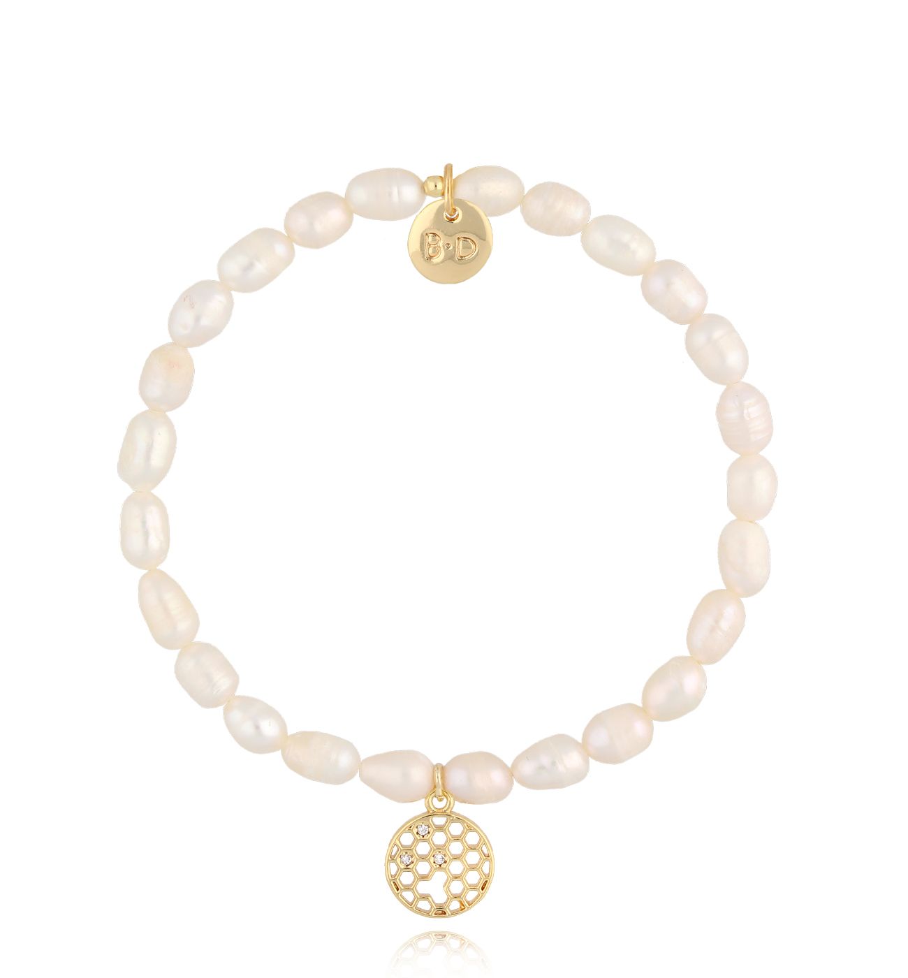 Bransoletka z perłami i zawieszką Insta BPE0080