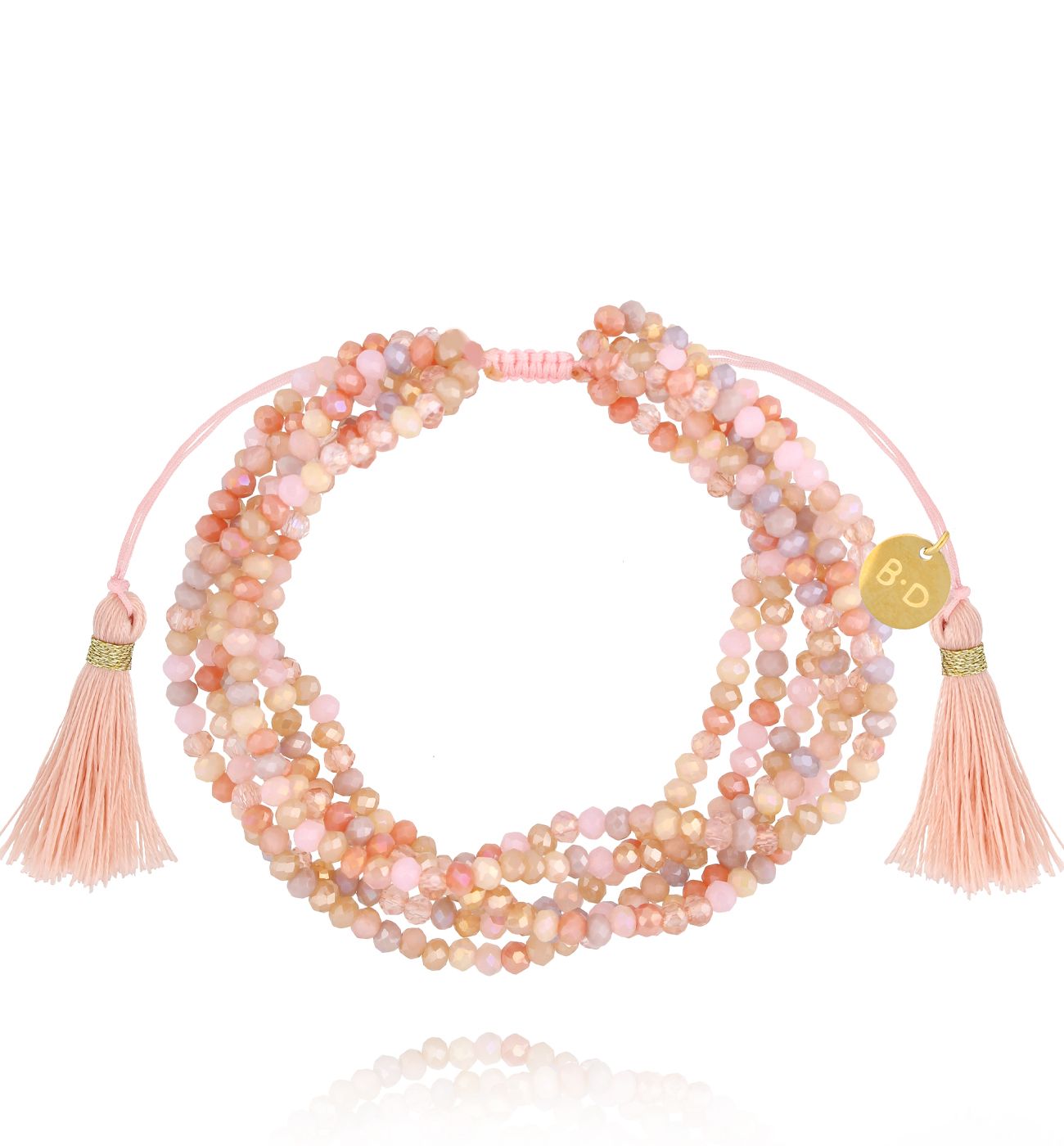 Bransoletka z kryształkami i chwostami Soulmate Spark BCY0287 - By Dziubeka