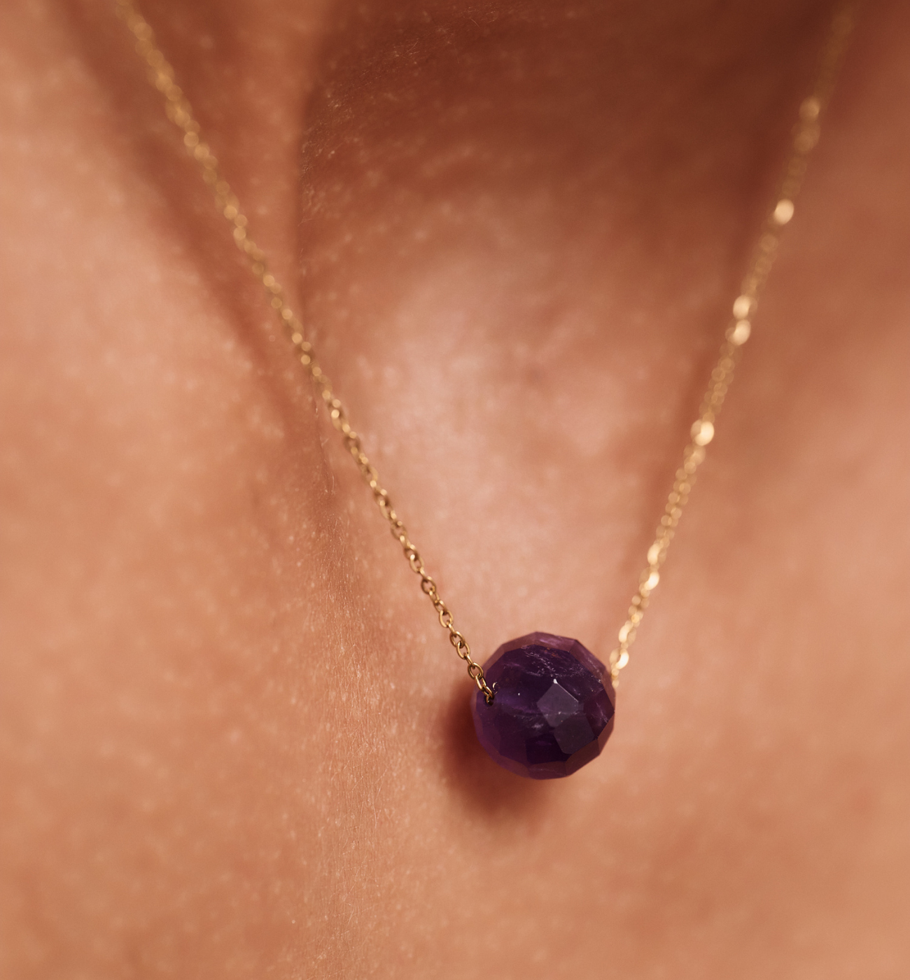 Naszyjnik z ametystem - By Dziubeka