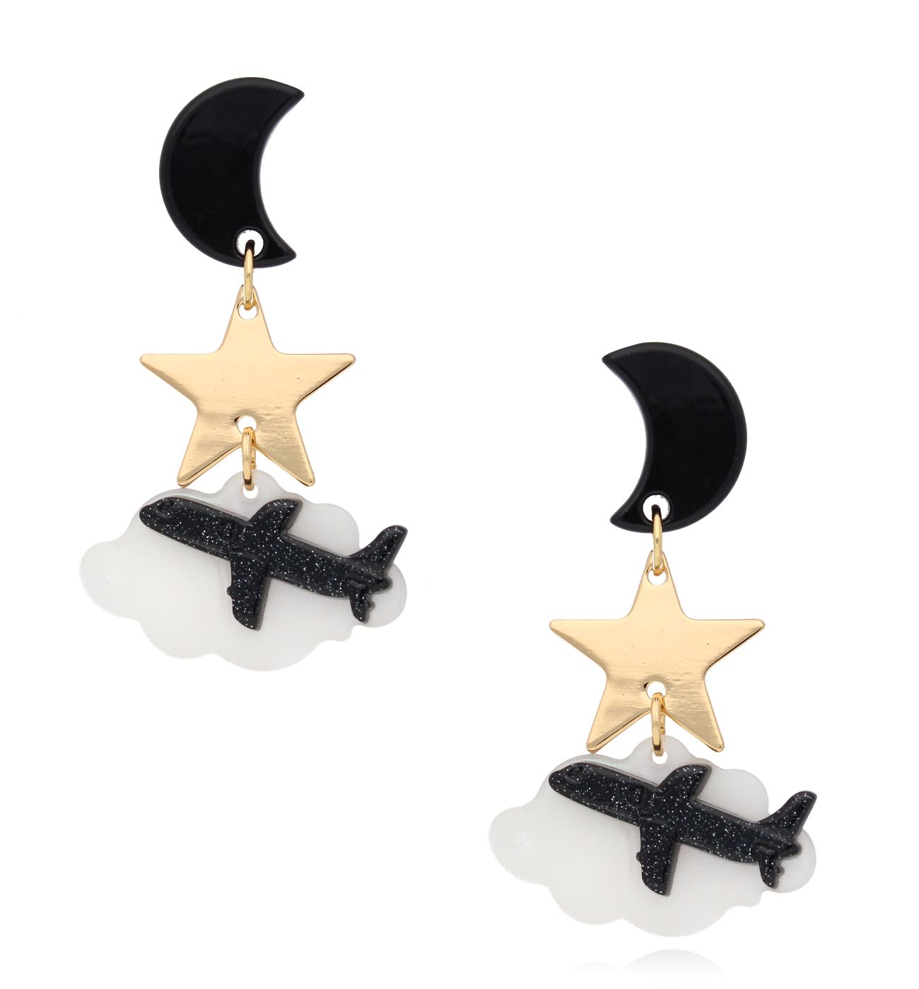 Kolczyki z samolotami Magic Plane KZA0062 - By Dziubeka