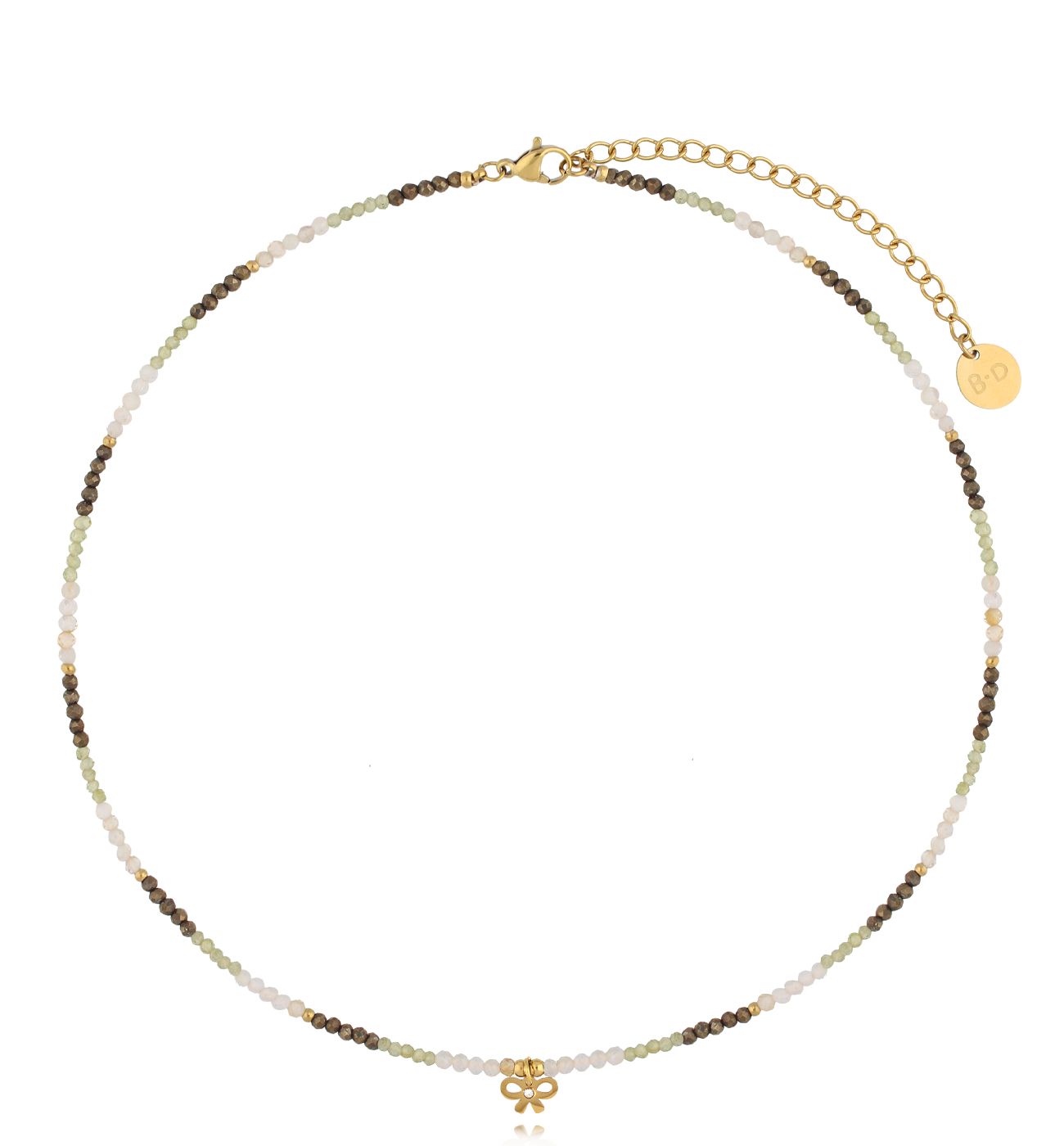 Naszyjnik z cytrynami i kokardką - By Dziubeka