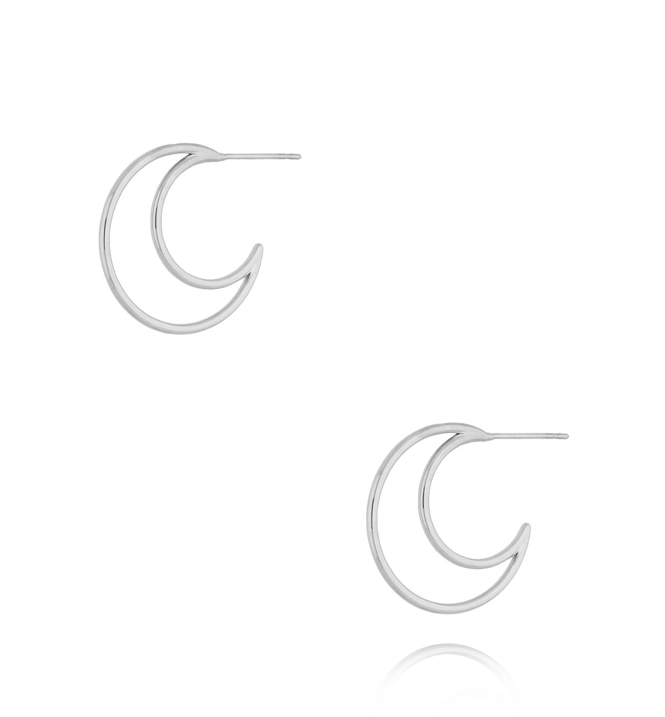 Kolczyki srebrne księżyce Dotta - By Dziubeka