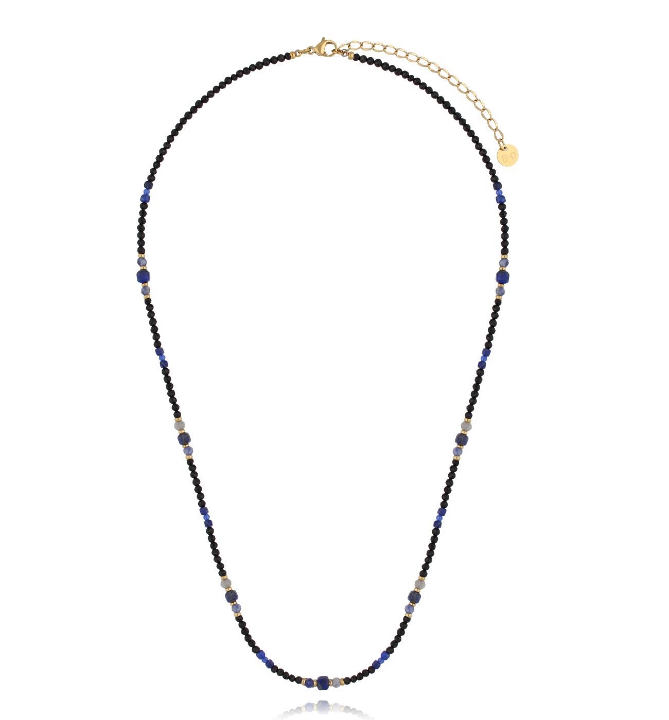 Naszyjnik z turmalinami i sodalitami NTW1415