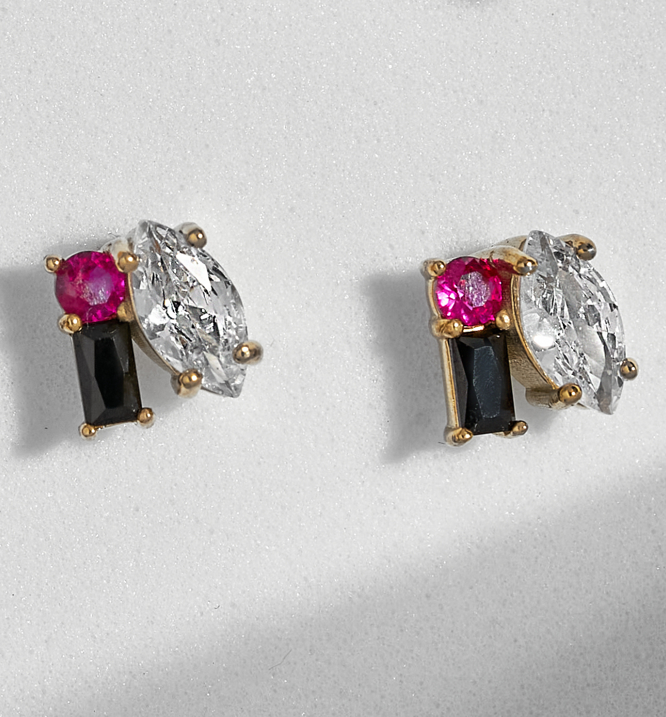 Kolczyk z cyrkoniami Emme - By Dziubeka