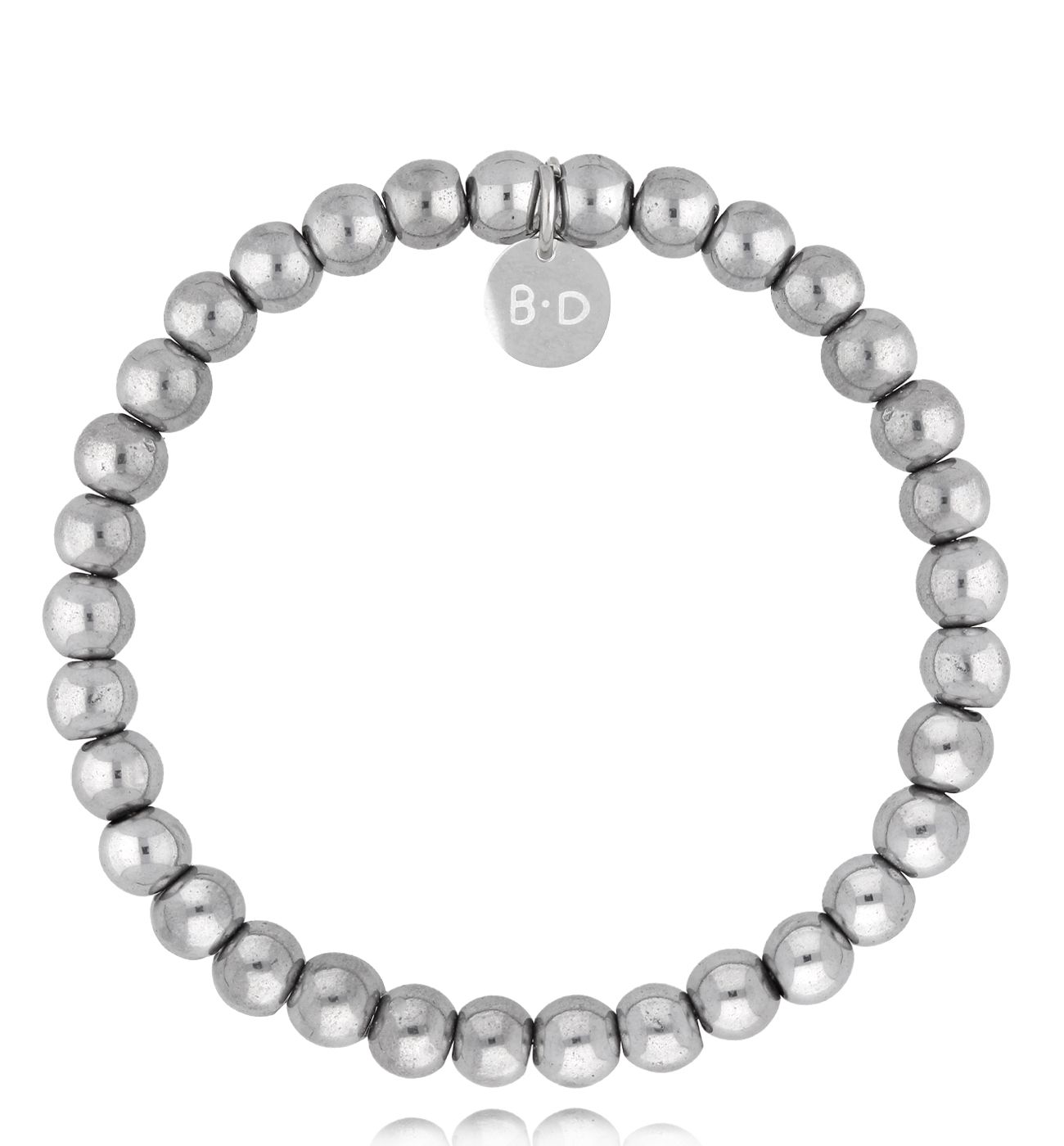 Bransoletka z hematytami srebrna damska Ameriga BTW2575