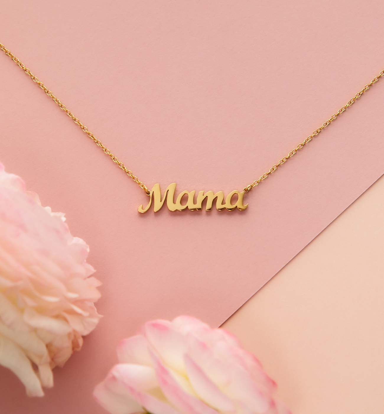 Naszyjnik Mama złoty - By Dziubeka