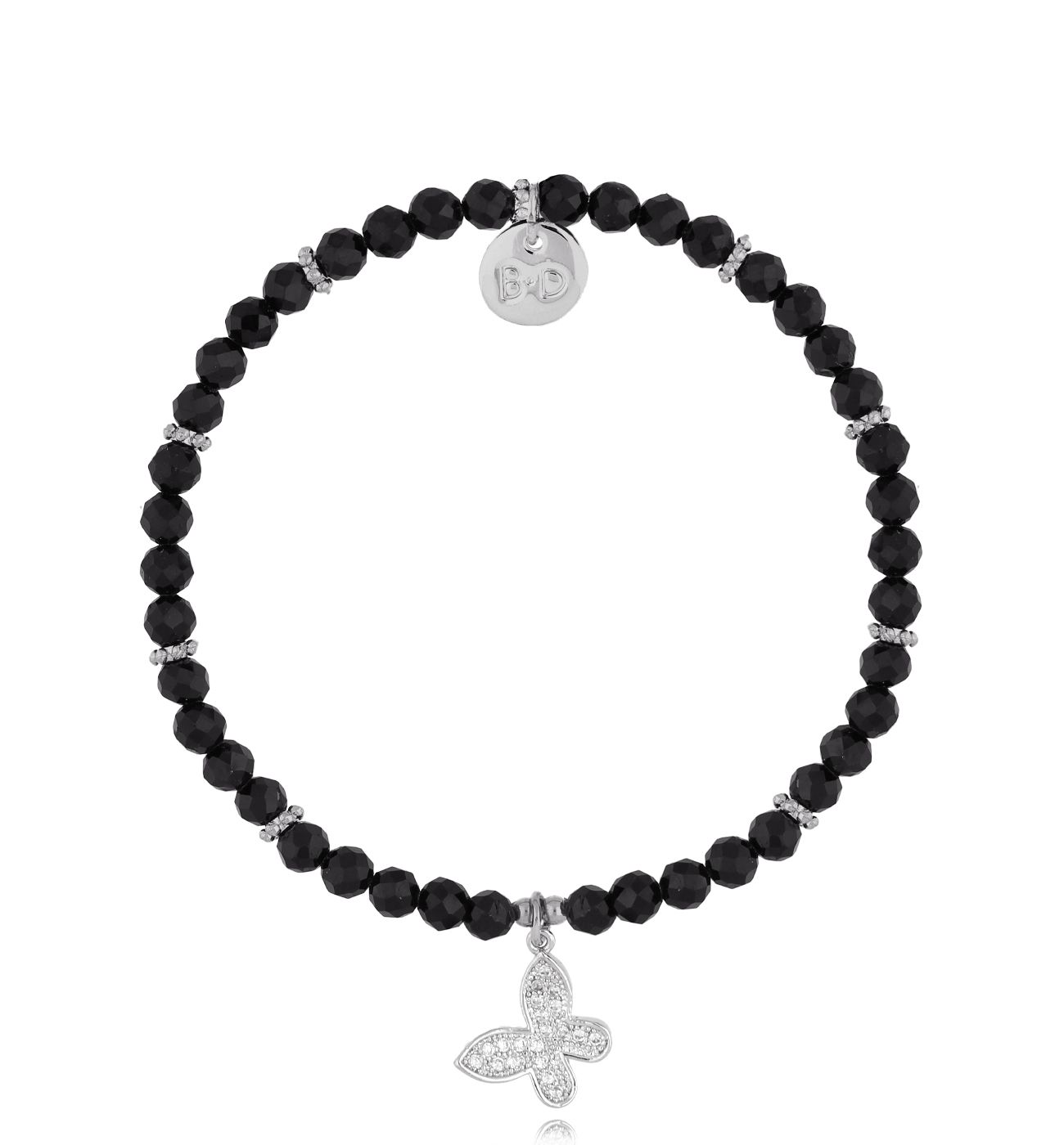 Bransoletka z turmalinami i motylkiem Aarman - By Dziubeka