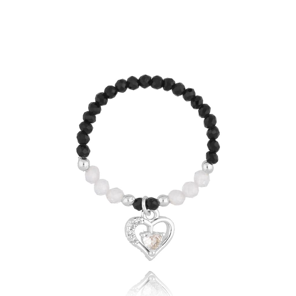 Pierścionek z turmalinami i sercem Cimarron - By Dziubeka