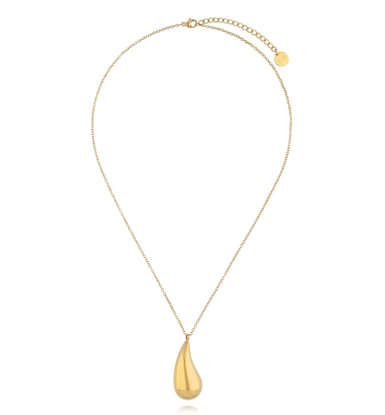 Naszyjnik z kroplą złoty - By Dziubeka