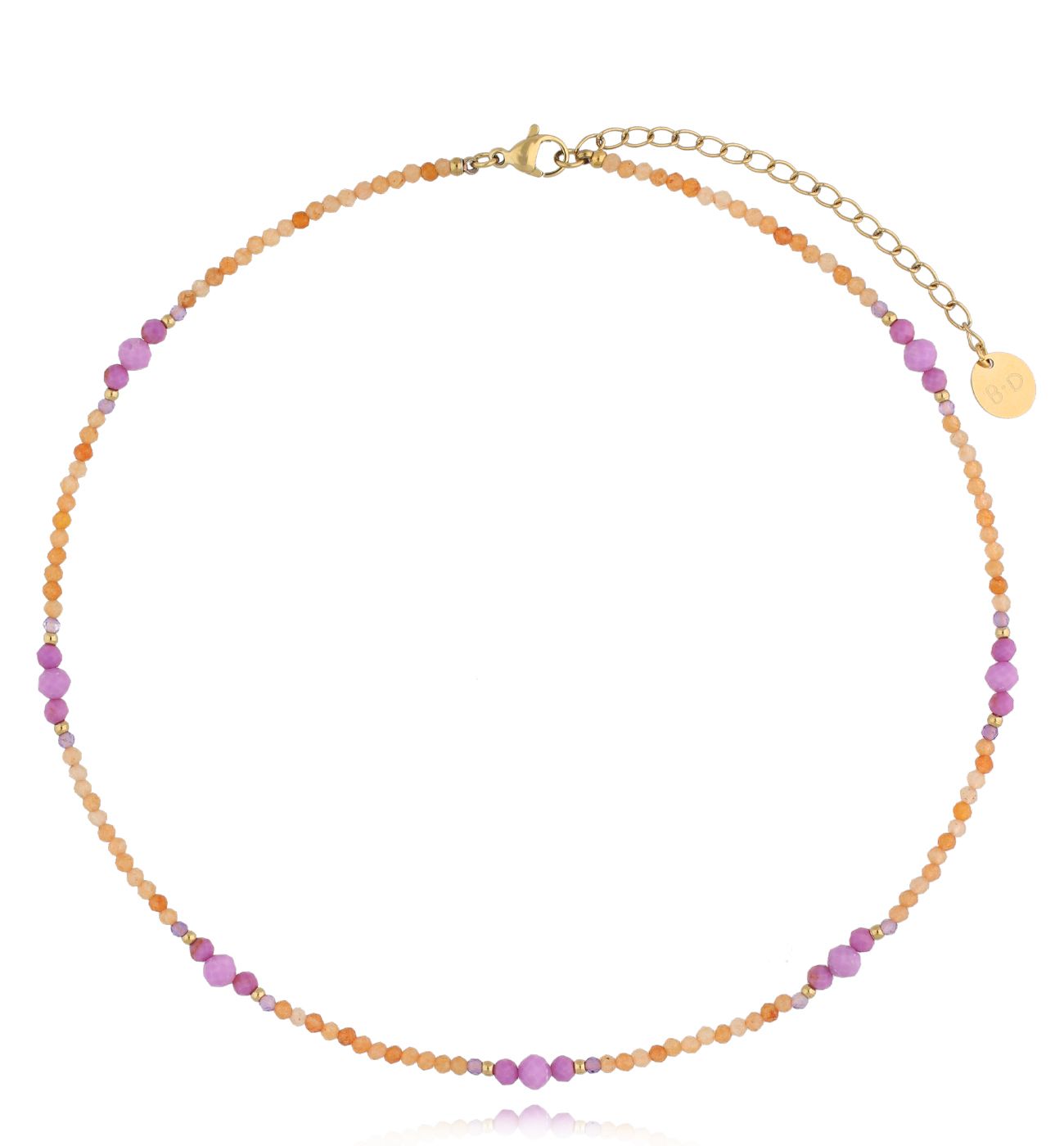 Naszyjnik z awenturynami i fosforytami Lush Oasis NTW1297