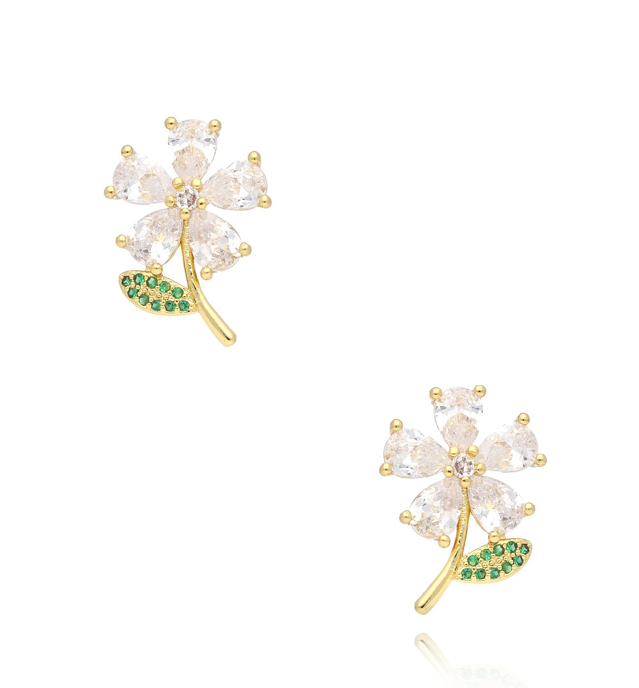 Kolczyki z kwiatkami Blushing - By Dziubeka