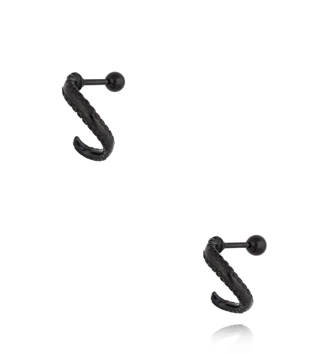 Kolczyki czarne Fulmine 082 - By Dziubeka