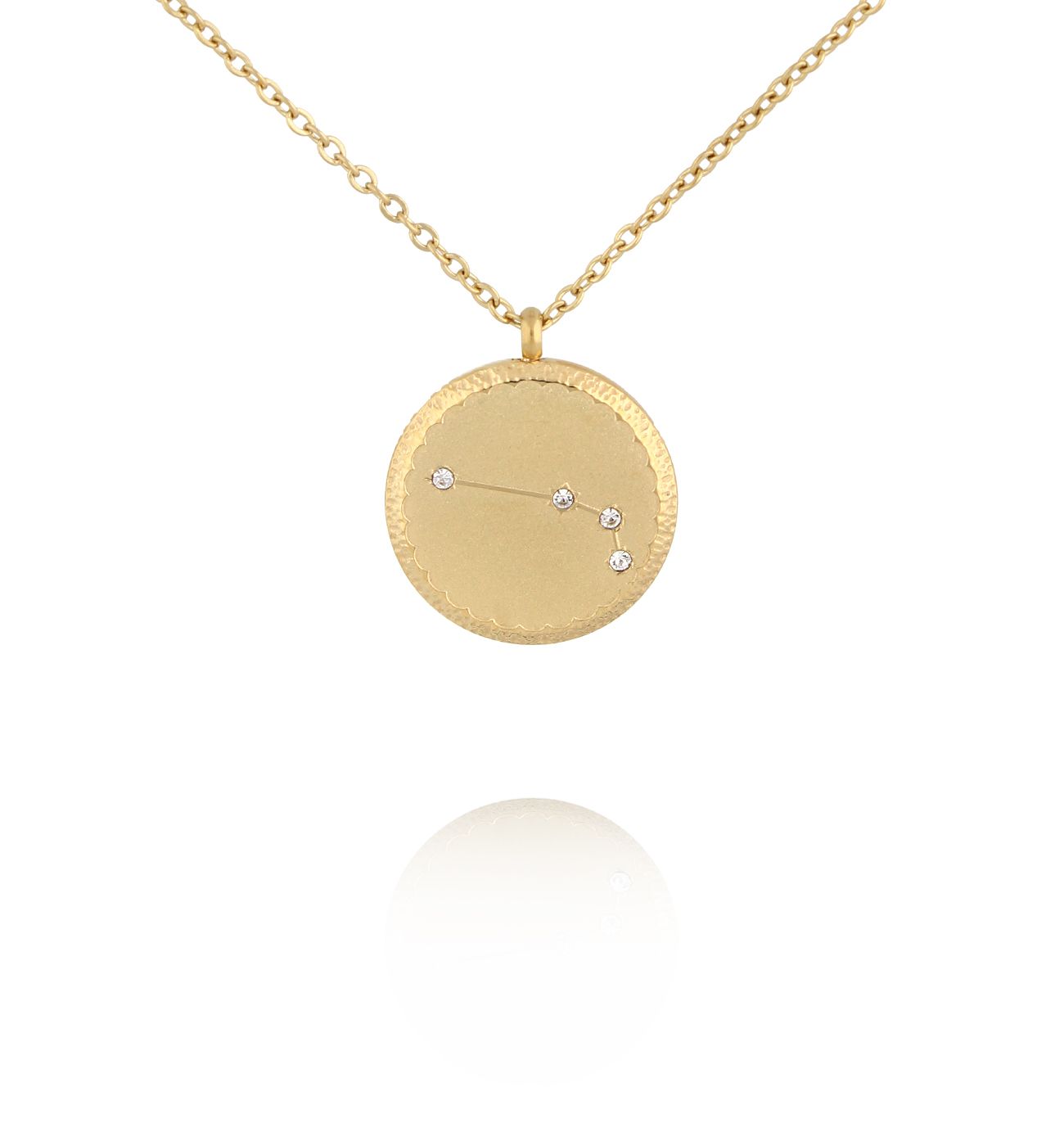 Naszyjnik z konstelacją Baran złoty NSA1430