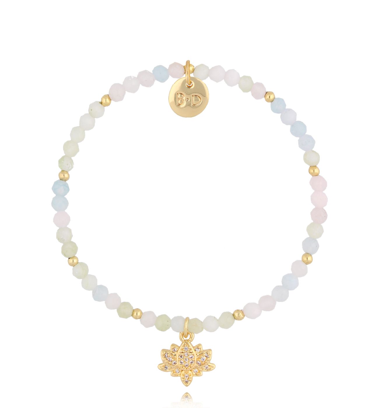 Bransoletka z morganitami Lotus BTW2278