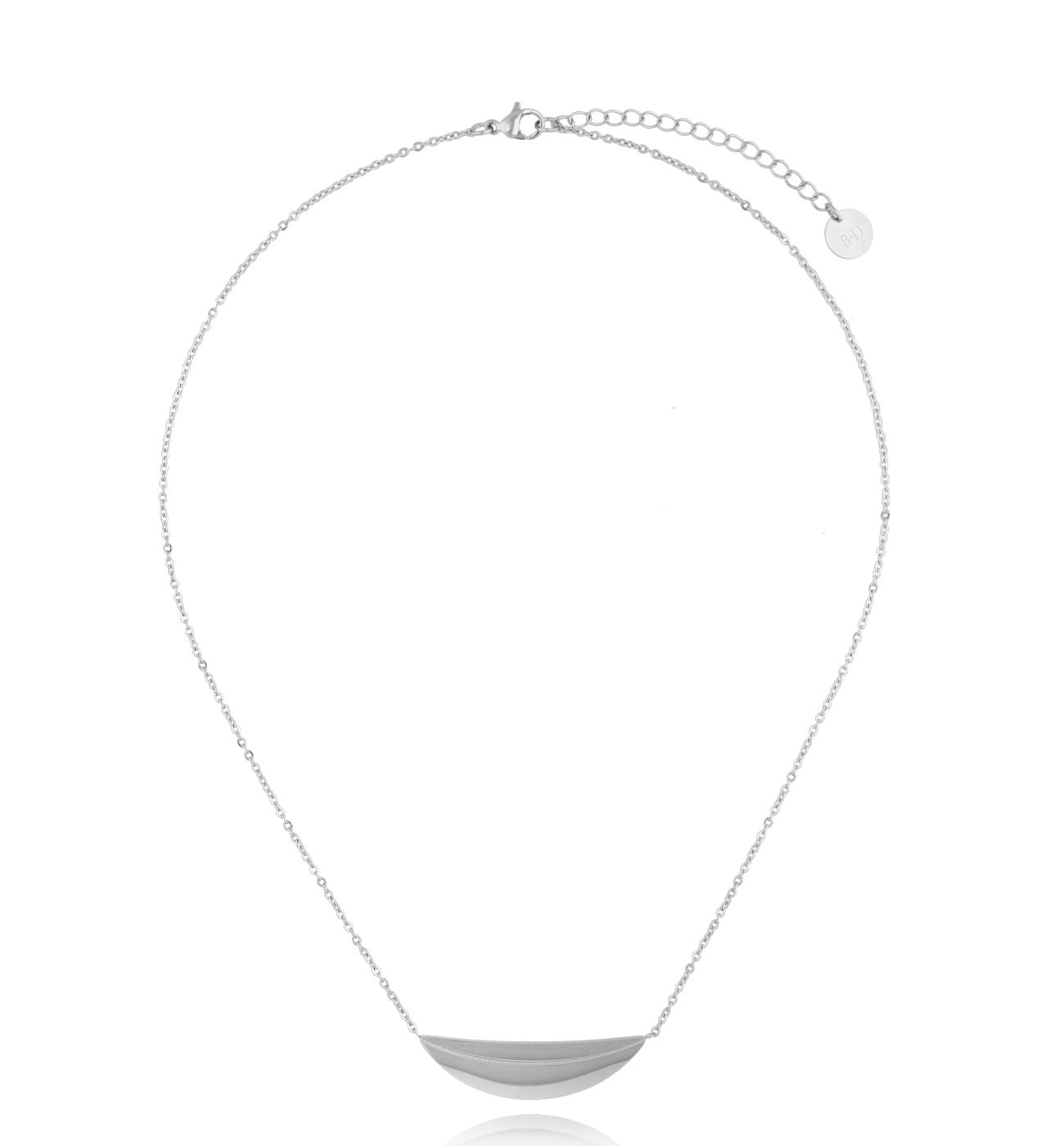 Naszyjnik srebrny z blaszką Cintre - By Dziubeka