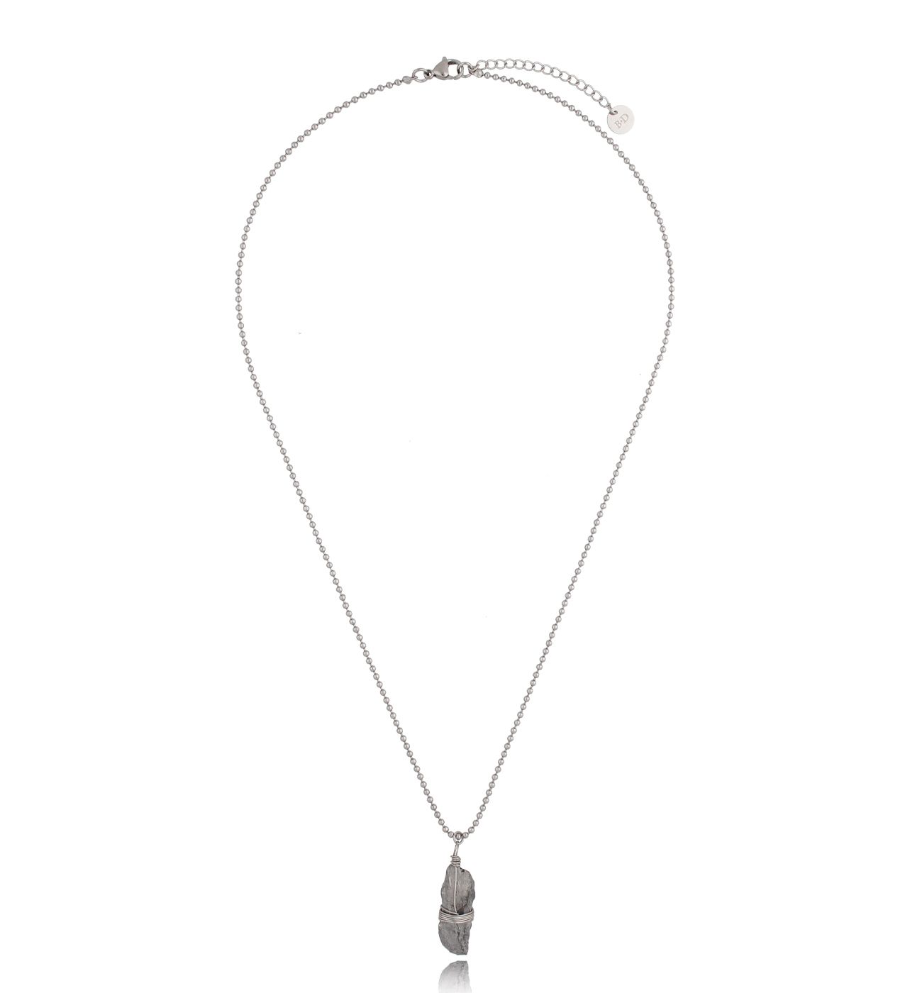 Naszyjnik unisex srebrny z zawieszką Justin NMITC0063