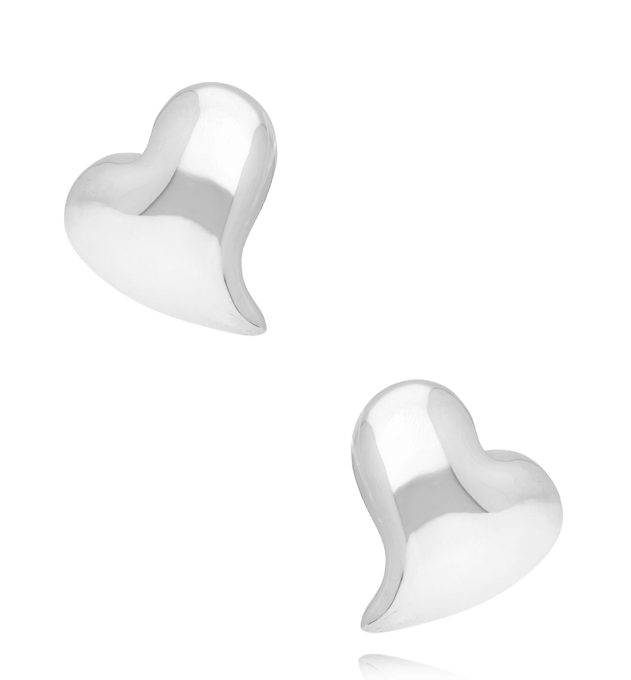 Kolczyki serca srebrne KSY0267 - By Dziubeka