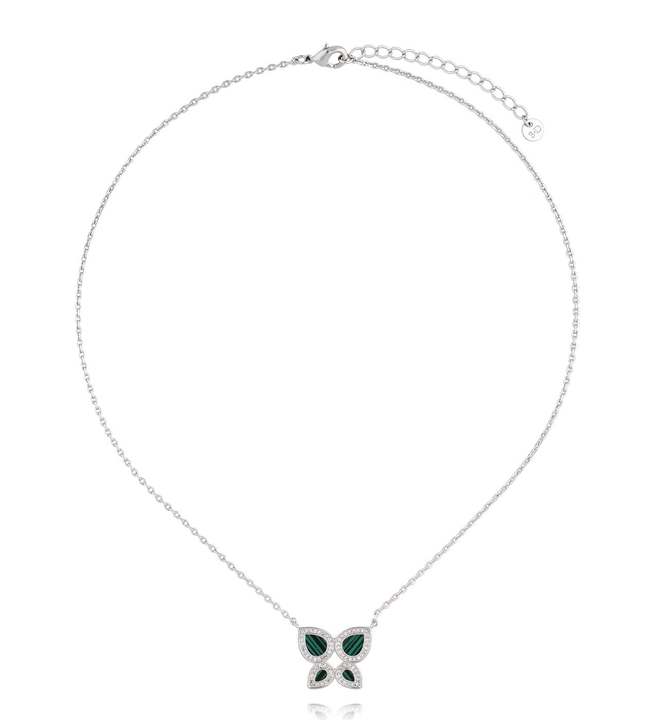 Naszyjnik z motylkiem srebrny NLU0021 - By Dziubeka