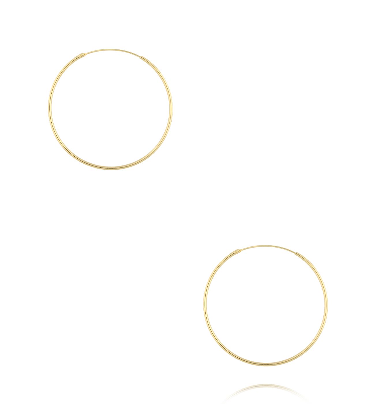 Kolczyki koła złote KCA0184 - By Dziubeka