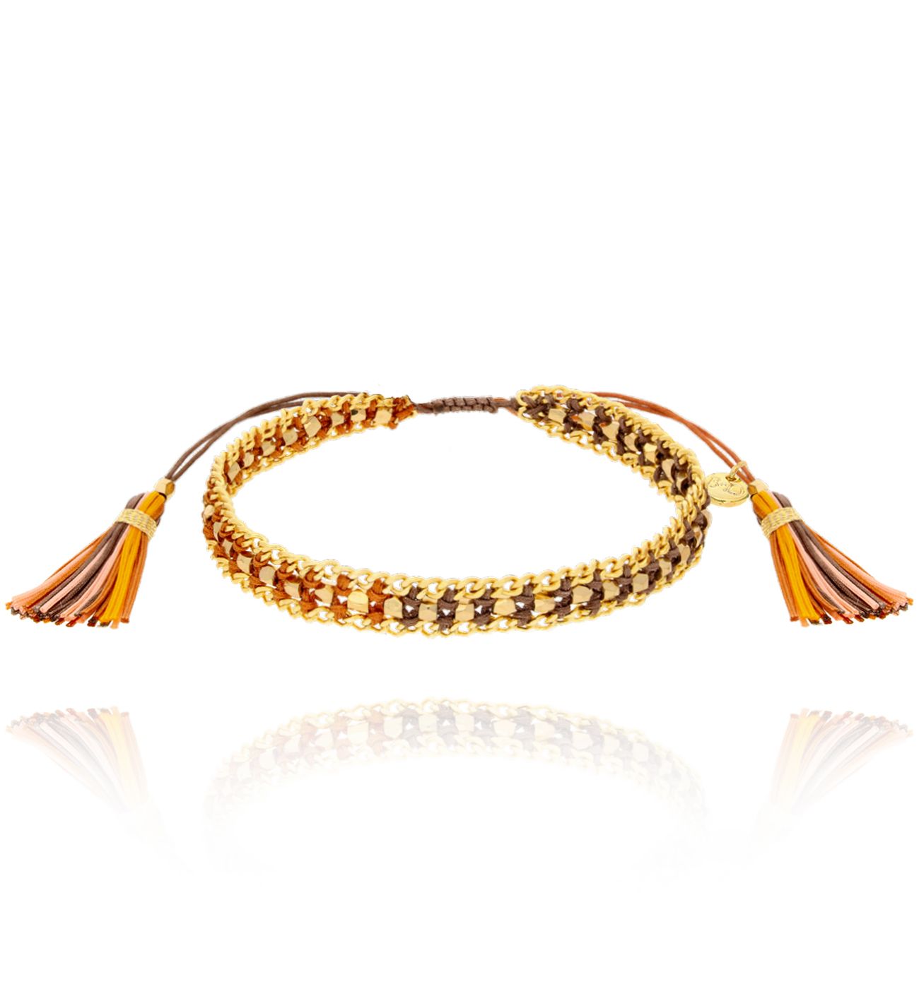 Bransoletka brązowa pleciona Imani BSC1559