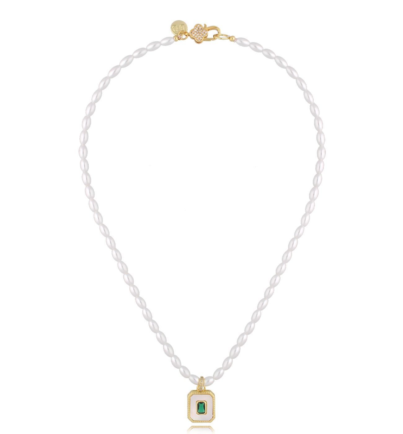 Naszyjnik z perłami i zawieszką Keiko NPE0195