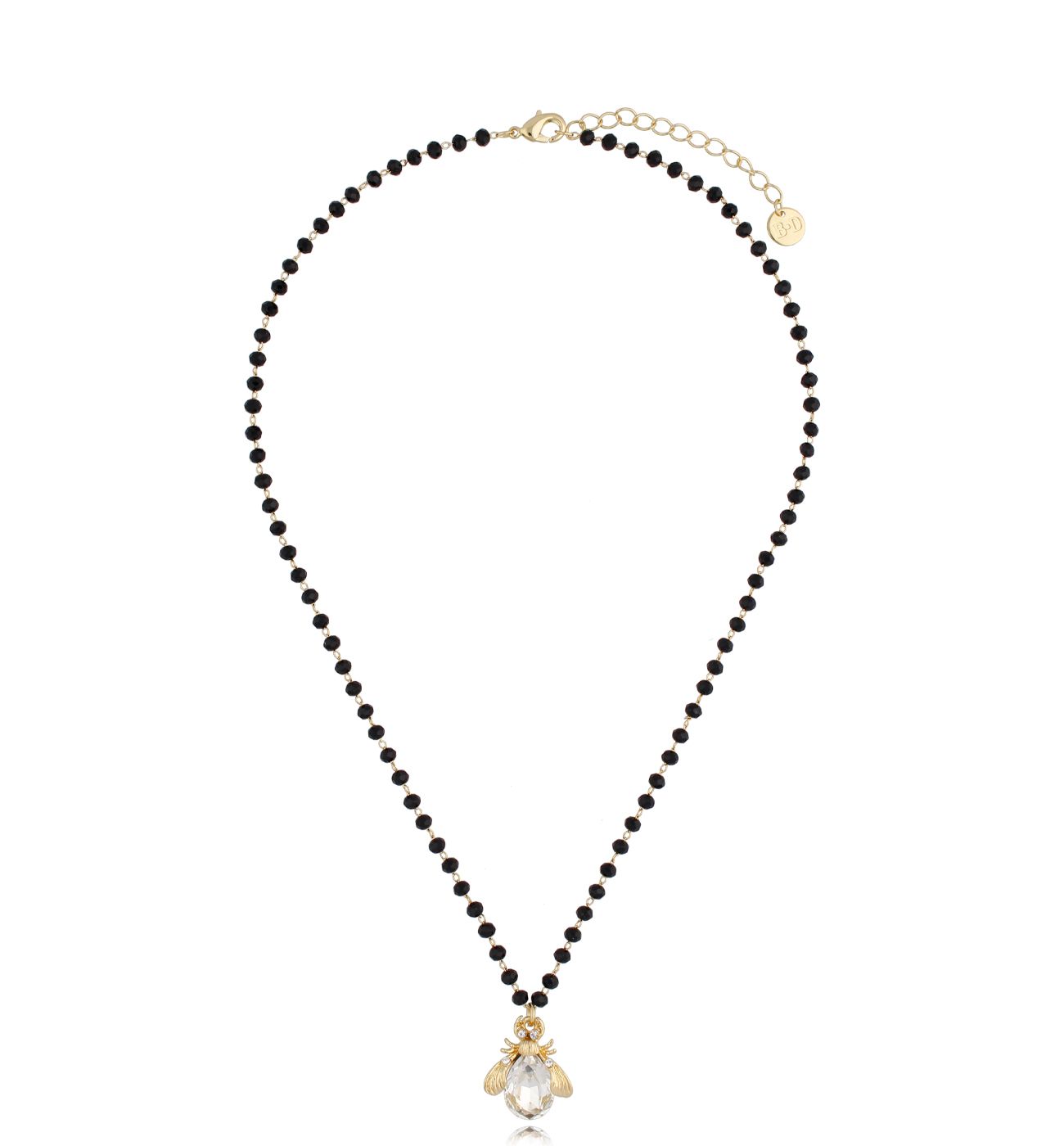 Naszyjnik z transparentnym żukiem Forest - By Dziubeka