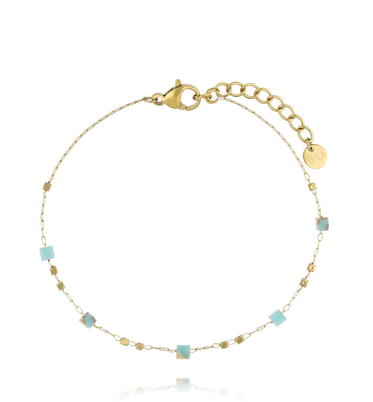 Bransoletka z amazonitami Temple of the Sun BPA0469